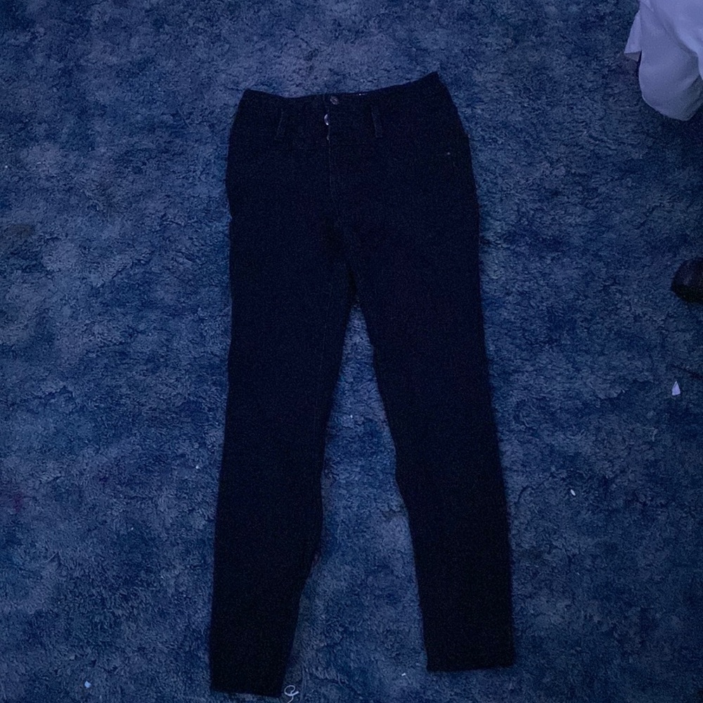 high rise black jeans